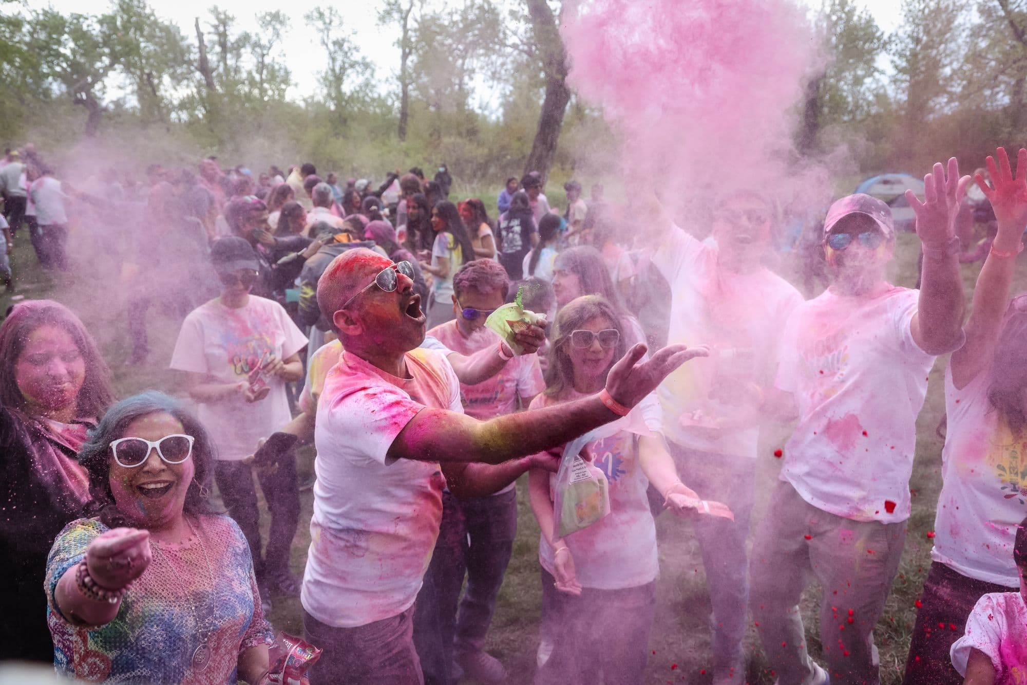 IISC Holi celebration at the park